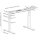 Telaio del tavolo regolabile in altezza bianco, EDS07-W