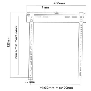 Ultraflache TV Wandhalterung für 32-65, Xantron PRO-SS400