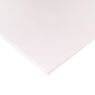 Piano del tavolo rivestito in melamina bianco 160x80cm