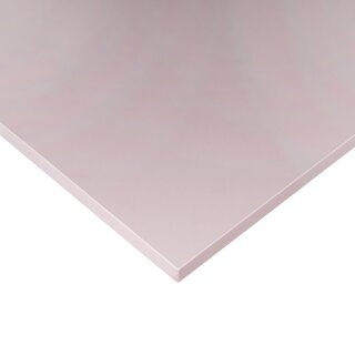 piano del tavolo rivestito in melamina grigio chiaro 130x80cm