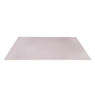 piano del tavolo rivestito in melamina grigio chiaro 120x80cm