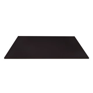 Piano del tavolo rivestito in melamina nera 160x80cm