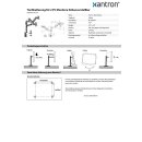 Supporto da scrivania per 2 monitor PC regolabile in altezza, Xantron ECO-C24