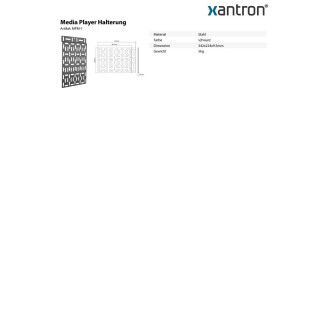 Support de lecteur multimédia, Xantron MPM-1