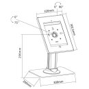 iPad Tischhalterung mit Metallgehäuse bis 9.7"