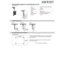 Support plafond pour moniteurs 23-37", Xantron DEHA-222