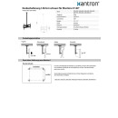 Deckenhalterung 128.5cm schwarz für Monitore 37-80", Xantron PRO-CMS-S600B